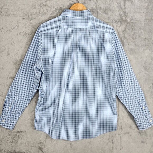 Vineyard Vines Shirt Mens Large Blue Check Slim Fit Tucker Preppy Logo‎ - Picture 3 of 6